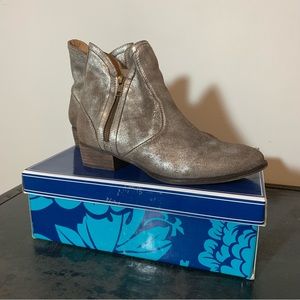 Seychelles Lucky Penny Western Bootie Pewter